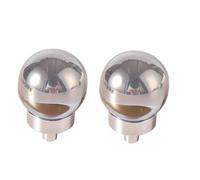 OJHFJMGH Poignées en alliage de zinc， Boutons de tiroir 2 pièces gris fumé cristal armoire porte(Smoke gray luminous pearl)