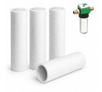 OJTOJT Filtres de remplacement pour filtre à eau, 4 pièces de 50 µm compatibles avec le filtre domestique Grünbeck FS 1 pouce en coton PP, résistants, sans cloche de protection