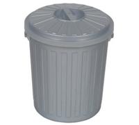 ok Poubelle ""Mini-Tonne"" avec couvercle, 7 litres, graphite 0,000000 Noir