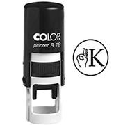 OK Timbre auto-encrage Mini Rubber ronde enseignants décoratifs Timbres 12mm