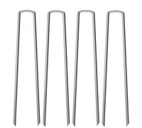 OK5STAR Lot de 50 piquets de Jardin de 30,5 cm, agrafes de Jardin Robustes pour Paysage, agrafes galvanisées pour Tissu paysager, agrafes pour ancrage de Tissu Anti-Mauvaises Herbes