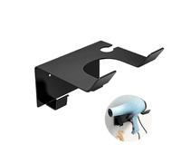 Okaywork Support Seche Cheveux,Colle + vis double installation Support de Sèche-Cheveux en Acier Inoxydable sans Perçage Support Mural Universel pour avec de Câble et Crochet