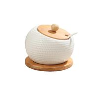 OKIPED Pot à épices 500g Pot de sel bouteille d'assaisonnement en céramique 500ml pot de stockage Boîte à épices de cuisine avec cuillère (Size : 1)