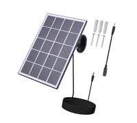 Okiyakusama Chargeur Solaire Panneau Énergie Renouvelable Système de Branchement Pratique Montage Mural Longueur de Câble Trois Mètres Adapté pour Caméra S, Noir