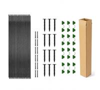 Okiyakusama Jardin en Fibre Verre pour Mini Serre, Tunnel Jardin et pour semis , 18 pièces avec piquets de Terre (Emballage en boîte en Carton)