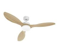 Ventilateur de plafond avec lampe FARELEK Ø 137 cm 100 W Blanc