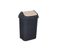 keeeper Boîte de Rangement, Plastique Robuste (PP), 4,5 L, 30 x 20 x 11 cm, Wilma, Vert Transparent, Graphite