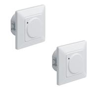 Oktaplex 2X Détecteur de Mouvement intérieur avec capteur Haute fréquence 180° Portée 5-15 m 230 V Blanc avec capteur crépusculaire