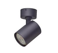 Oktaplex Bora aluminium Spot de plafond 1 flamme GU10 LED 230 V ⌀60mm Spot mural orientable Noir Spot-Plafonier