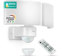 Oktaplex Cali Dos Projecteur LED avec détecteur de mouvement et télécommande IP65 Blanc chaud avec fonction maître Blanc