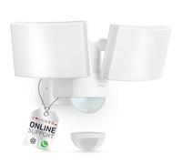 Oktaplex Cali Dos : projecteur LED avec détecteur de mouvement, lumière blanc chaud, lampe d'extérieur blanche