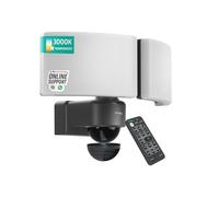 Oktaplex Cali projecteur LED extérieur avec détecteur de Mouvement et télécommande 4450 LM Blanc Chaud 3000K éclaira SPOT EXTERIEUR