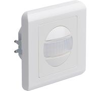 Oktaplex détecteur de mouvement encastré capteur infrarouge 160° blanc avec bouton-poussoir capteur intérieur
