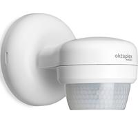 Oktaplex Détecteur de mouvement extérieur pivotant 360 degrés Capteur de mouvement IP65 blanc