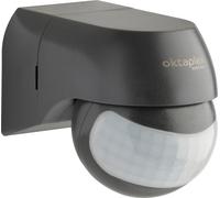 Oktaplex Détecteur de mouvement LED Extérieur IP44 Capteur infrarouge 180° pivotant & inclinable Montage apparent anthracite