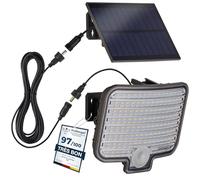 Oktaplex Ede Projecteur solaire à LED extérieur avec détecteur de mouvement blanc chaud 3000K Projecteur extérieur IP44 Applique solaire d'extérieur anthracite