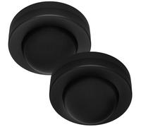 Oktaplex Jim Lot de 2 détecteurs Plafond 360° Noirs | Capteurs PIR 8m en saillie intérieurs noirs compatibles LED