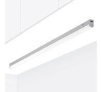 Oktaplex lot de 1 Riga réglette LED cuisine 84 cm | 13 W avec 1170 lm en blanc chaud 3000K sur 230V, plastique, avec interrupteur