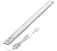 Oktaplex lot de 1 Riva réglette LED cuisine 57.5 cm avec capteur | 10 W avec 690 lm en blanc chaud 3000K sur 230V, aluminium, variation gestuelle