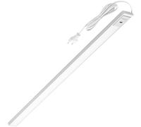Oktaplex lot de 1 Riva réglette LED cuisine 90 cm avec capteur | 9.9 W avec 760 lm en blanc neutre 4000K sur 230V, aluminium, variation gestuelle