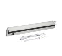Oktaplex lot de 1 Rota réglette LED cuisine 58 cm orientable | 10 W avec 800 lm en blanc neutre 3000K sur 230V, aluminium, avec interrupteur
