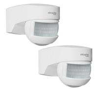 Oktaplex Lot de 2 Lea détecteur Infrarouge Plafond extérieur | PIR 180° avec portée 12 m, IP54