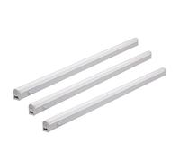 Oktaplex lot de 3 Riga barre LED cuisine 84 cm | 12.7 W avec 370 lm en blanc neutre 4000K sur 230V, plastique, avec interrupteur