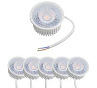 Oktaplex Nizza lot de 6 modules LED pour spot encastrable 1,9W 345lm 3000K | extra-plat, remplace GU10, 230V, blanc chaud, profondeur 23mm, Ø 50mm, angle 100°, raccordement direct au réseau
