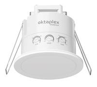 Oktaplex Noa détecteur de présence Plafond Radar 24GHz 360° IP65 | 1 pièce Capteur de présence encastrable 230V blanc pour micro-mouvements