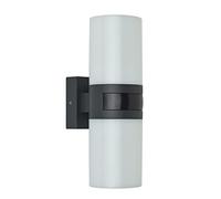 Oktaplex Peru Motion lampe extérieure ronde avec détecteur de mouvement | 20W, 1900lm, 3000K blanc chaud, IP65, anthracite