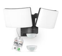 Applique murale LED avec détecteur de mouvement 230V IP65 3200lm blanc chaud Lampe d'extérieur Projecteur 3000K Lampe de façade anthracite