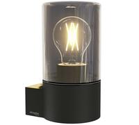 Oktaplex Puno lampe murale extérieure aluminium anthracite IP44 | Verre fumé, culot E27 pour ampoule remplaçable