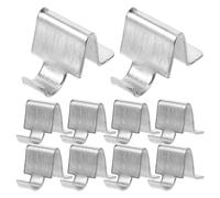 OKUMEYR 10 Pièces Clips de Support D'étagère en Métal | Taquets pour Étagères 5mm, Fer Argenté, Maintien Stable, Installation Simple, pour Divers Usages