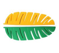 OKUMEYR 2 Pièces Organisateur de Brosses à Dents pour Salle de Bain, Porte-Brosse à Dents de Mural Auto-adhésif en Plastique, Forme Feuille, pour Brosses et Pinceaux de Maquillage