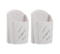OKUMEYR 2 Pièces Support Mural Design Élégant et Minimaliste en Plastique Blanc pour Télécommande Installation Facile et Rangement Polyvalent pour Salons et Bureaux