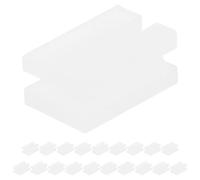 OKUMEYR 20 Pièces Protège-crochets Suspendre Robuste en Plastique Blanc | Compatibilité Polyvalente, Installation Simple, Usage Bureau et Maison, Protection Discrète pour Panneau