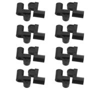 OKUMEYR 24 Pièces Clip de Fixation Noir pour Moustiquaire de Fenêtre avec Vis, Résistant aux Intempéries, Compatible Universellement, pour Réparation et Remplacement