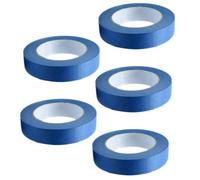OKUMEYR 5 Rouleaux Ruban Adhésif de Masquage Bleu pour Peinture, Murs | Découpe Facile, Forte Adhérence, Usage Décoratif et Bricolage, Rouleau Bleu pour Projets de Peinture