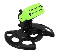 OKUMEYR Arroseur Rotatif Automatique pour Jardin en Abs Noir, Pulvérisateur Oscillant Pratique pour Pelouse et Cultures, Irrigation et Protection des Plantes Délicates