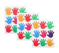 OKUMEYR Autocollants muraux et de sol pour garderie 27pcs, autocollants imperméables pour empreintes de mains amovibles pour enfants