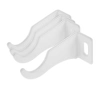 OKUMEYR Blanc Crochet Radiateur en Pvc Polyuréthane 4 Pièces | Crochets de Fixation du Radiateur, Accessoires pour Radiateurs, Installation Facile, Usage Large, Blanc