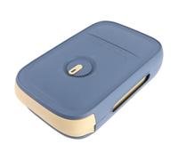 OKUMEYR Boîte de Rangement pour Œufs au Réfrigérateur, Organiseur de Tiroir Empilable en Plastique, Anti-écrasement, Marque de Fraîcheur, Bleu