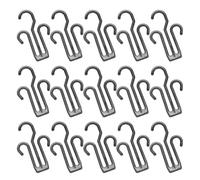 OKUMEYR Cintres à Chaussures Support Multifonction en Plastique Noir 50pcs, Porte-Chaussures Suspendu Léger et Portable pour Maison et Courses pour Pantoufles et Chaussures