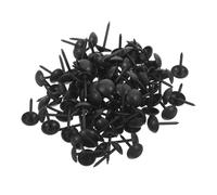 OKUMEYR Clous Tapissier en Fer Noir pour Meubles, 100pcs, Ongles Décoratifs au Design Antique, Installation Facile pour Décoration Intérieure et Patins de Meubles