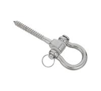 OKUMEYR Crochet de Hamac en Acier Inoxydable Cintre Boxe Argenté 304 INOX 12,50x4,00x1,50cm Réduit Le Bruit pour Hamac Intérieur Aire de Jeux
