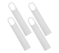 OKUMEYR Embouts de Poignée Légers et Polyvalents 4pcs en Plastique Blanc Diamètre Intérieur 25mm pour Accessoires de Balai Serpillière pour Nettoyage à Domicile