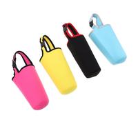 OKUMEYR Étui pour Bouteille d'eau avec bandoulière, 30 Oz, Néoprène, Lot de 4, Manchon Protecteur résistant à l'usure, pour Voyage