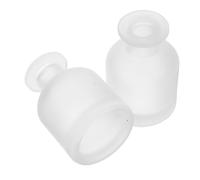 OKUMEYR Flacons Diffuseurs et Faciles à Nettoyer en Verre Cylindriques 150ml Blancs Légers 2 Pièces pour Diffuseur de Parfum Maison et Voiture