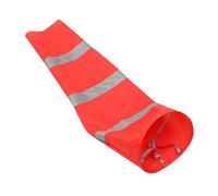 OKUMEYR Girouette Deco Jardin Exterieur en Tissu Oxford Imperméable Rouge, Manche à Air Suspendue Facile à Installer pour Pelouse et Patio, Indication Direction Vent Nocturne