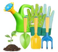 OKUMEYR Kit Outils de Jardinage pour Plantation Comprenant Pelle Multifonction et Râteau en Fer Manches en PP, Contrôle Précis et Ameublissement Sol pour Jardin